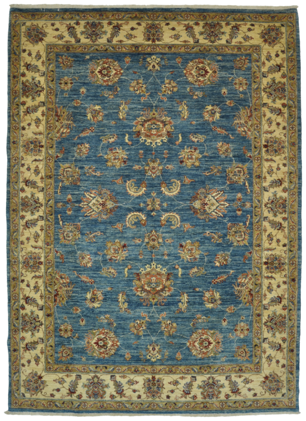 AFGHAN FERAHAN ZIEGLER 250x350 Tapis Noué à la Main Beige Motif Floral EUR 3.963,76 - PicClick FR