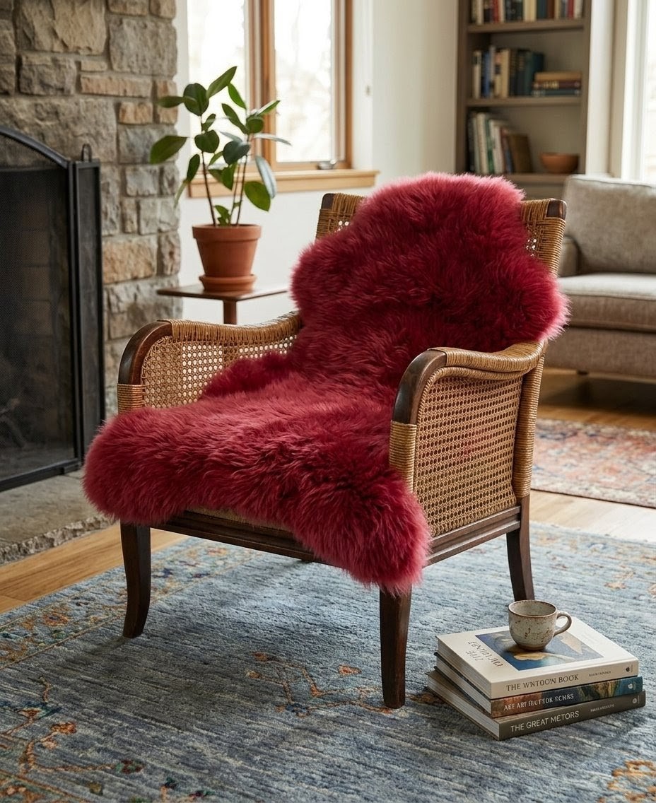 Peau de mouton Framboise